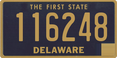 DE license plate 116248