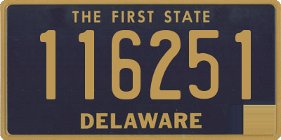 DE license plate 116251