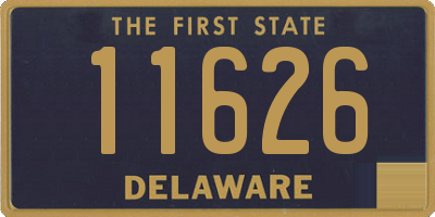 DE license plate 11626