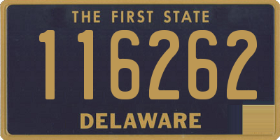 DE license plate 116262