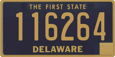 DE license plate 116264