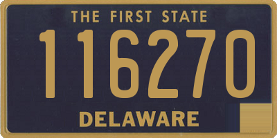 DE license plate 116270