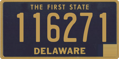 DE license plate 116271