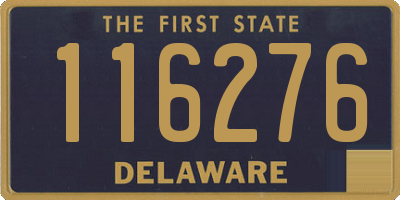 DE license plate 116276