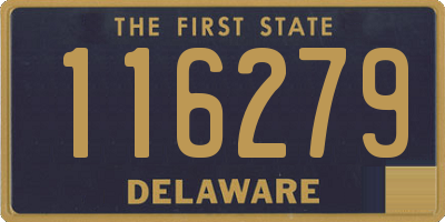 DE license plate 116279