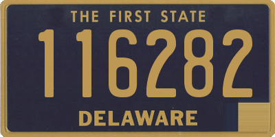 DE license plate 116282