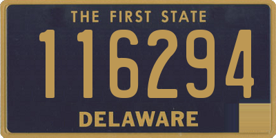 DE license plate 116294