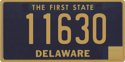 DE license plate 11630