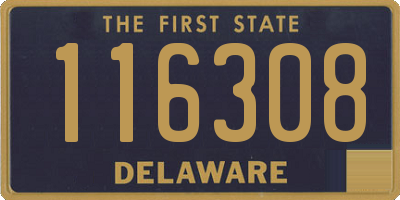 DE license plate 116308