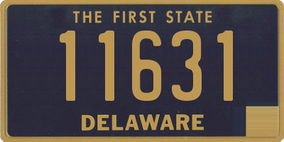 DE license plate 11631