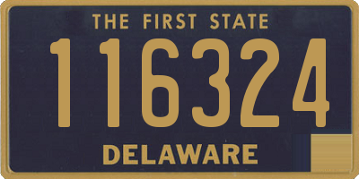 DE license plate 116324