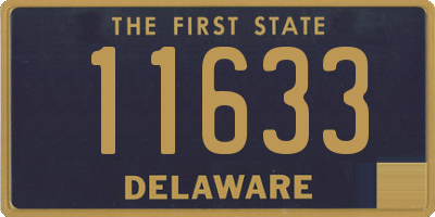 DE license plate 11633