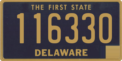 DE license plate 116330