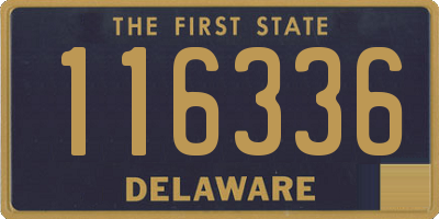 DE license plate 116336