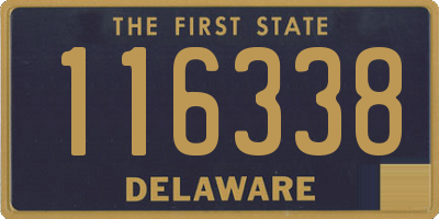 DE license plate 116338