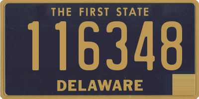 DE license plate 116348