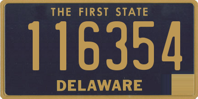 DE license plate 116354