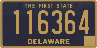 DE license plate 116364