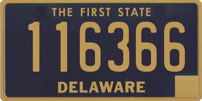 DE license plate 116366