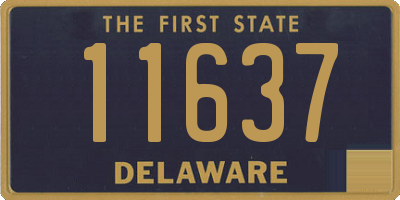 DE license plate 11637