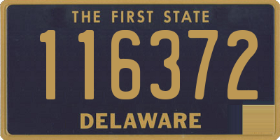 DE license plate 116372