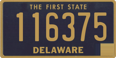 DE license plate 116375