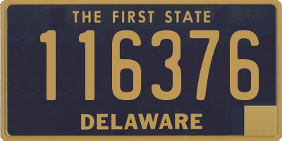 DE license plate 116376