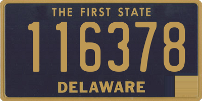 DE license plate 116378