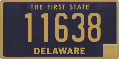 DE license plate 11638