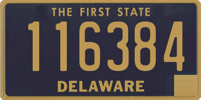 DE license plate 116384