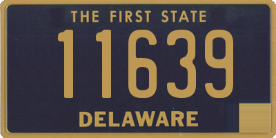 DE license plate 11639