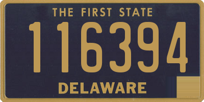 DE license plate 116394