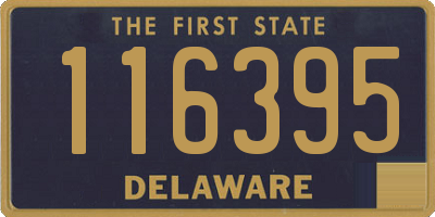 DE license plate 116395