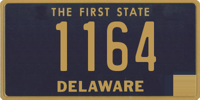 DE license plate 1164