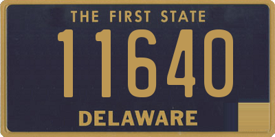 DE license plate 11640