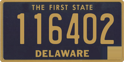 DE license plate 116402