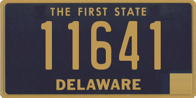 DE license plate 11641