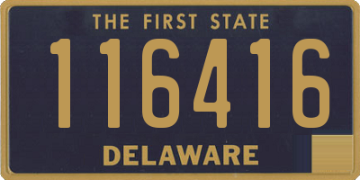 DE license plate 116416