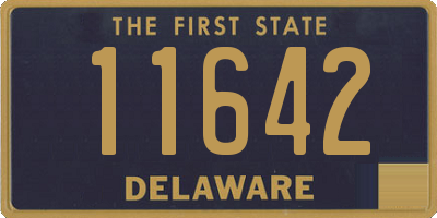 DE license plate 11642