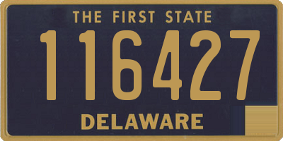 DE license plate 116427