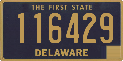 DE license plate 116429