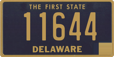 DE license plate 11644