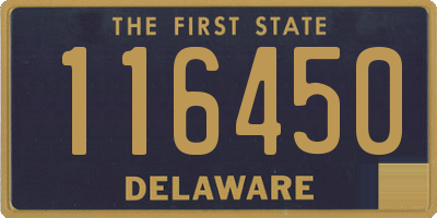 DE license plate 116450