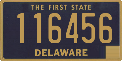 DE license plate 116456