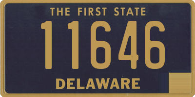 DE license plate 11646