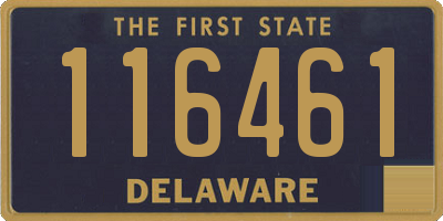 DE license plate 116461