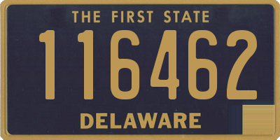 DE license plate 116462