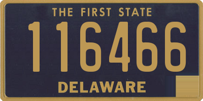 DE license plate 116466