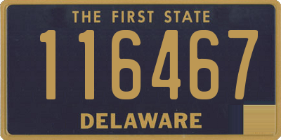 DE license plate 116467