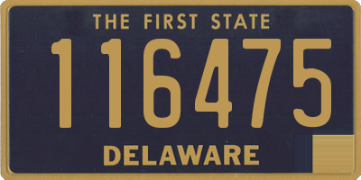 DE license plate 116475